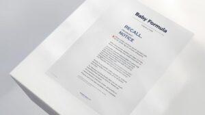 Baby Formula Recall Notice